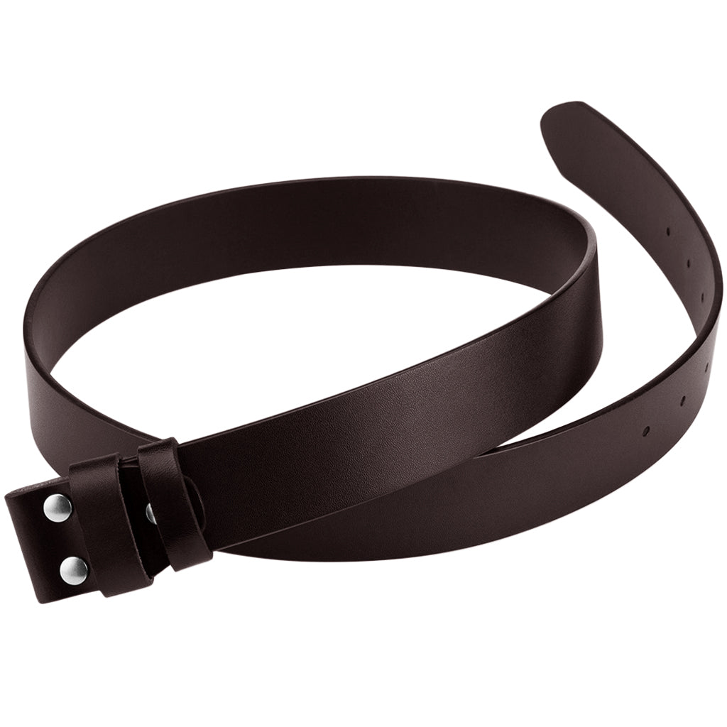 Brun bältesrem i äkta läder