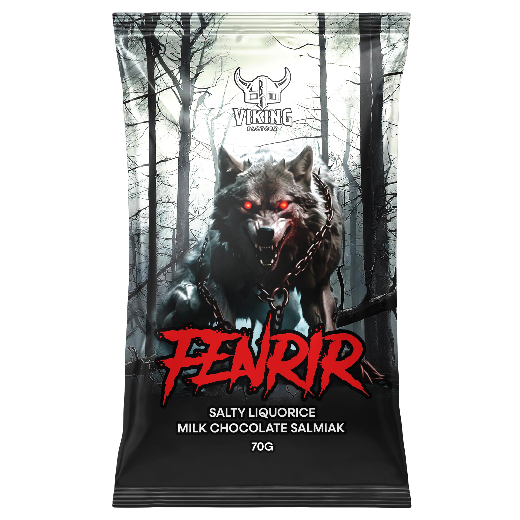 Fenrir lakrits med mjölkchoklad och salmiak – viking godis med balanserad smak av sött och salt