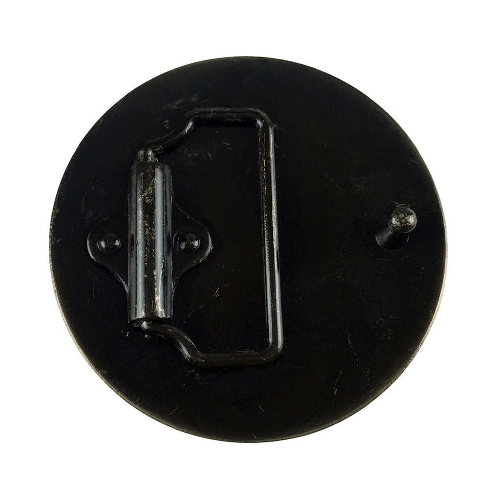 Cirkelrunt, forntida bältesspänne garnerat med knutornamentik i keltisk stil