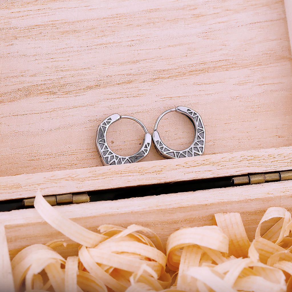 Cirkelformade valknut-hoops för herrar