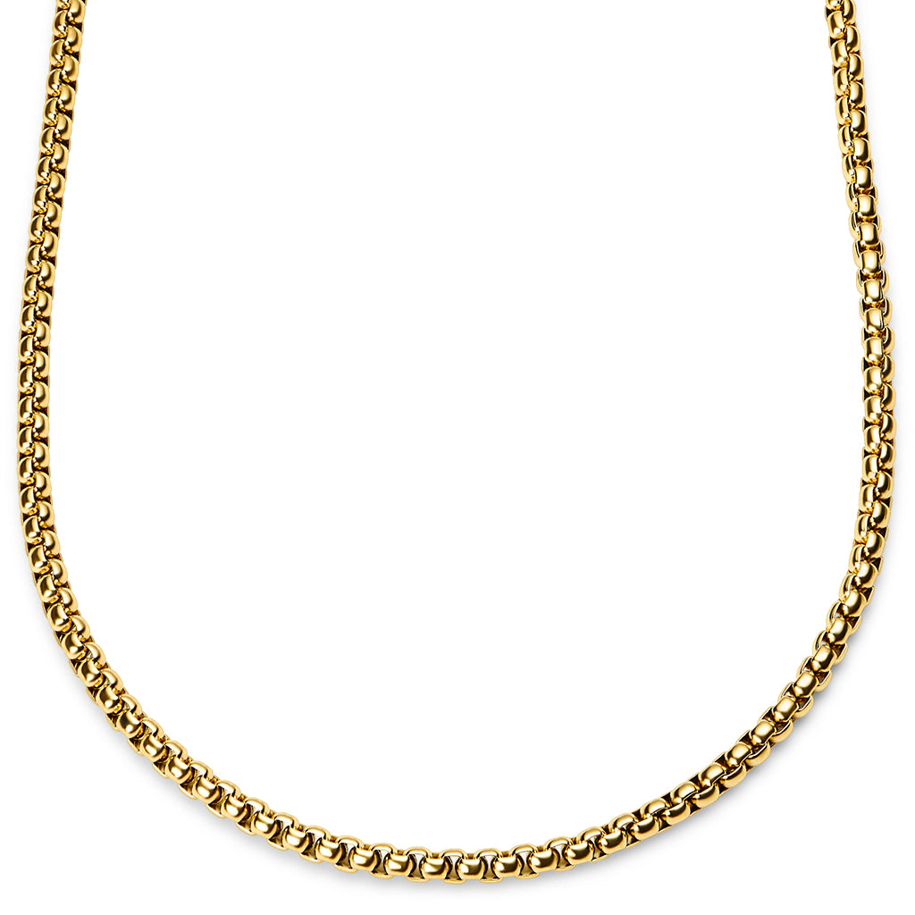 Guld veneziakedja av rostfritt stål