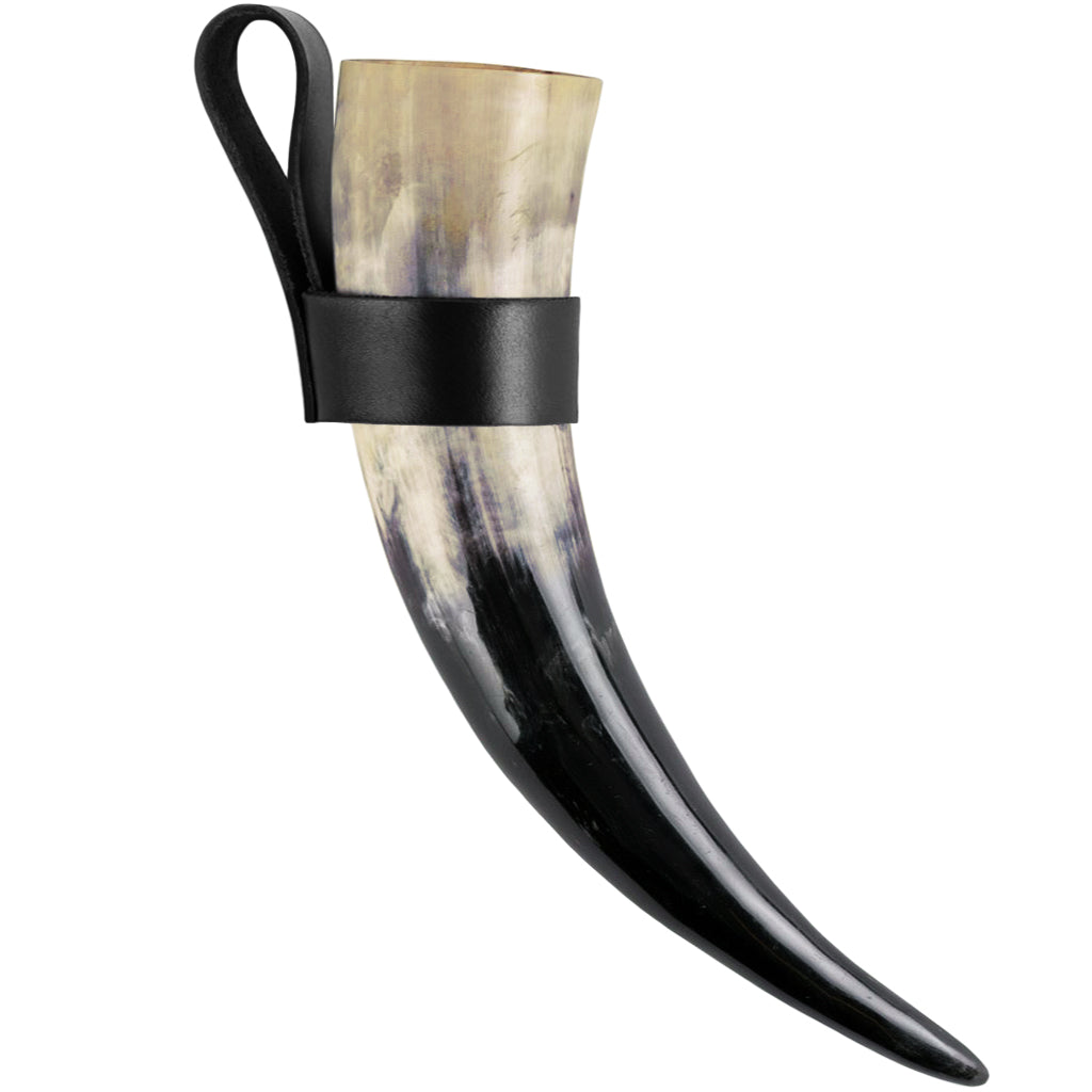 Viking dryckeshorn av äkta oxhorn – handgjort drickshorn