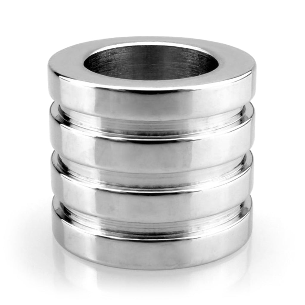 Stålfärgat viking hårsmycke för användning i hår eller skägg