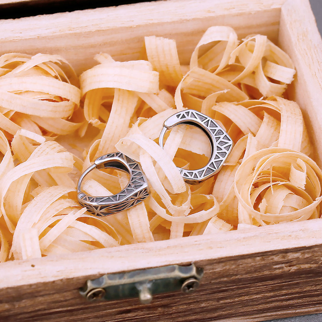 Vikingatida creolörhängen i rostfritt stål