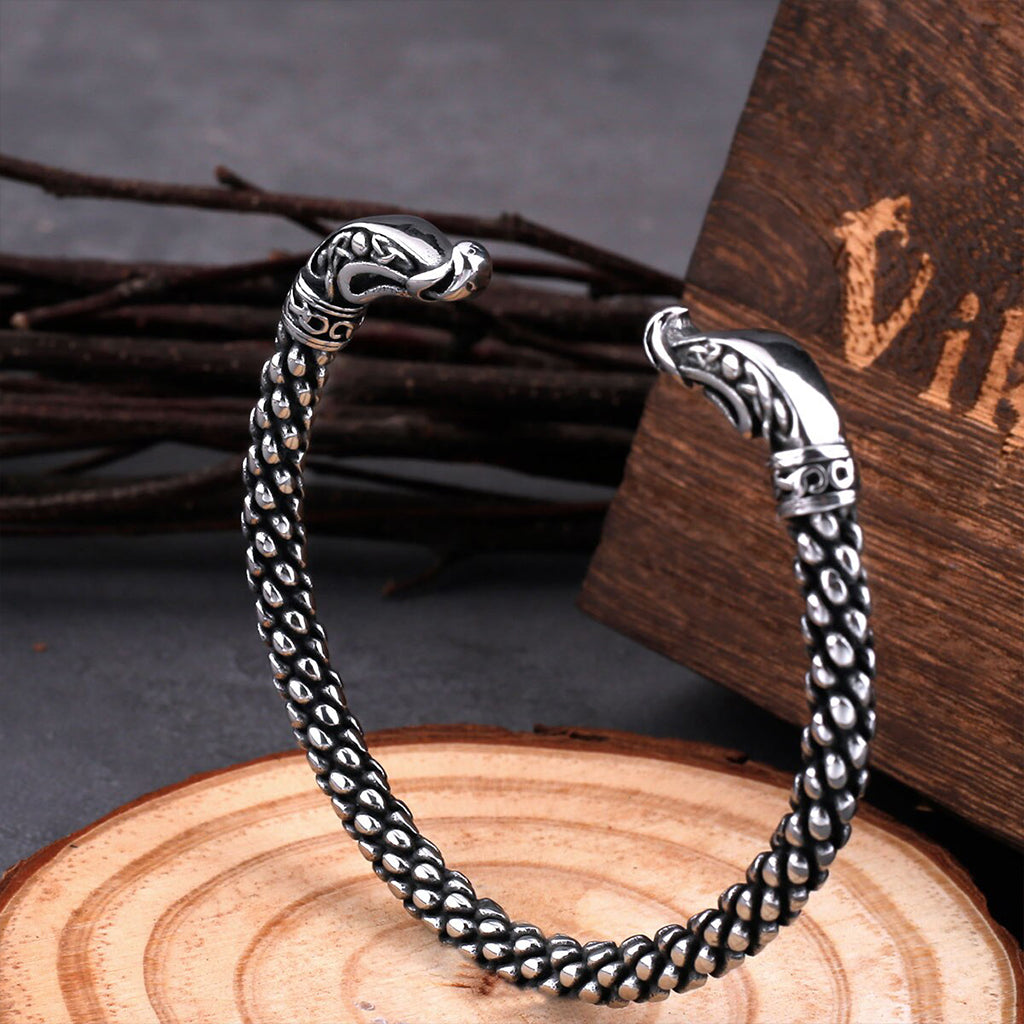 Ragnar Lodbroks armband av rostfritt stål