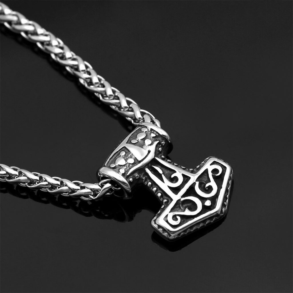 Mindre silverfärgad torshammare i rostfritt stål