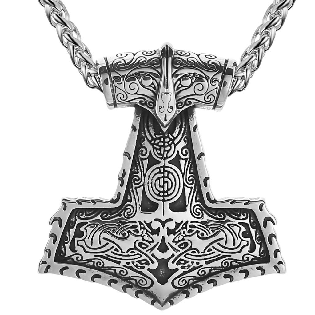 Mjölner halsband i silver