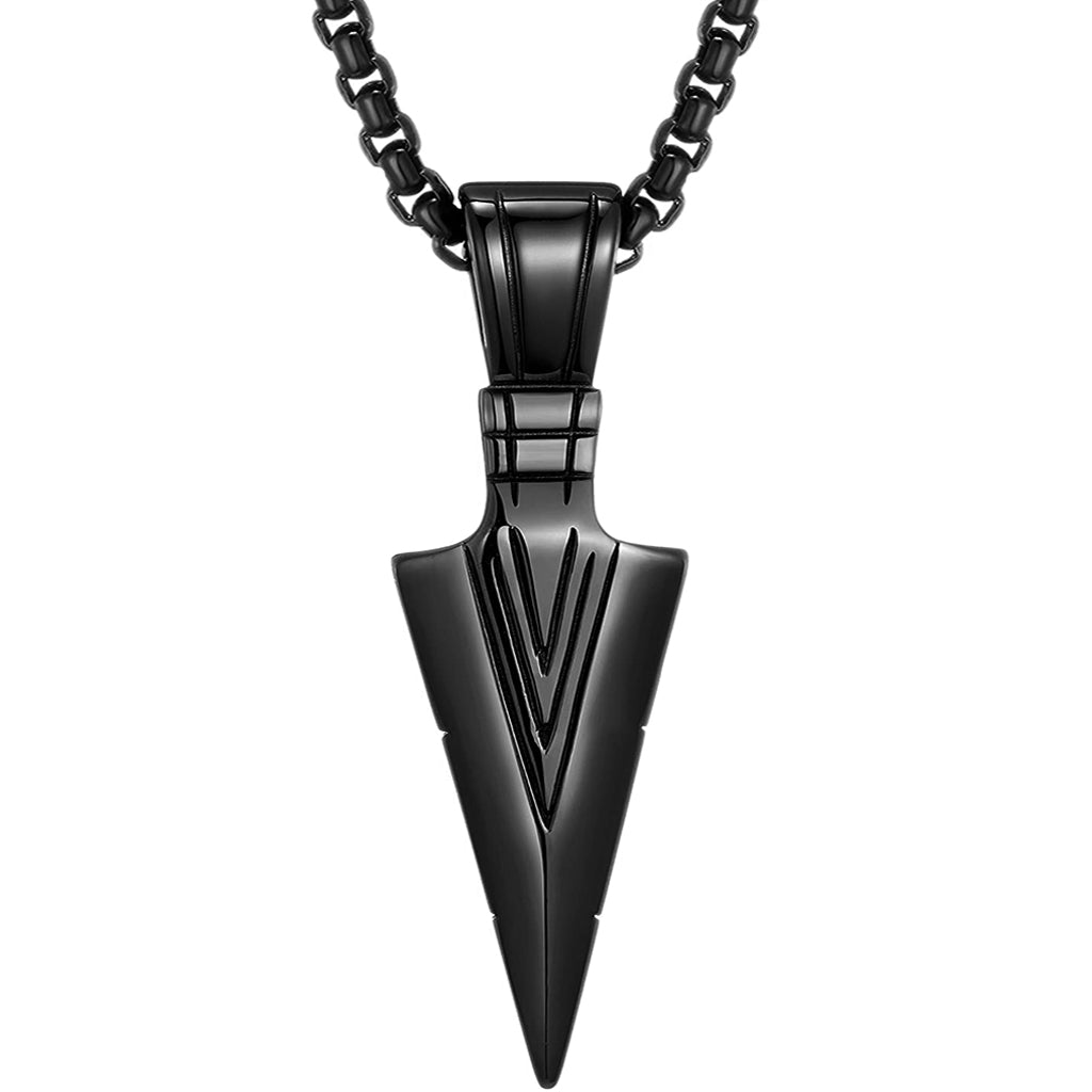 Svart viking halsband