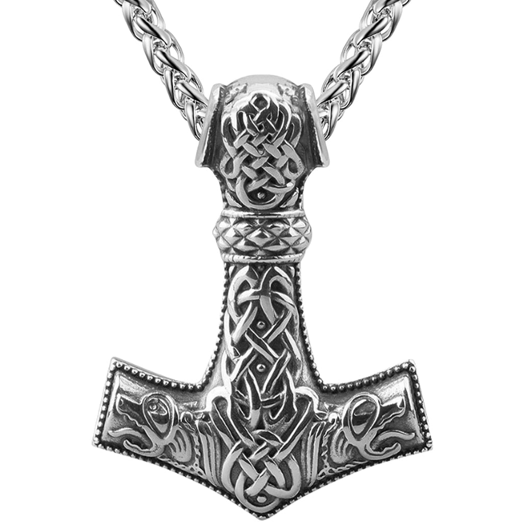 Tors hammare halsband i äkta silver