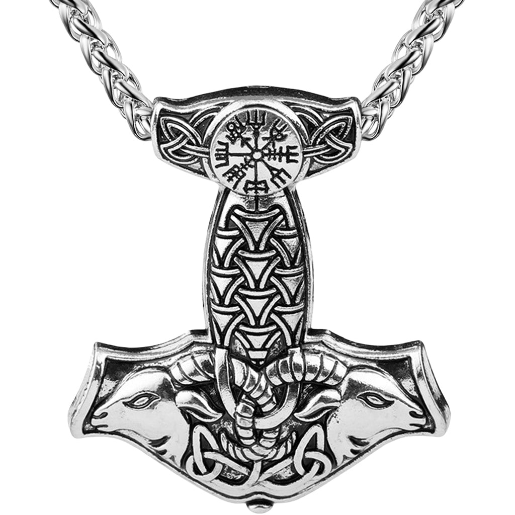 Tors hammare smycke i silver