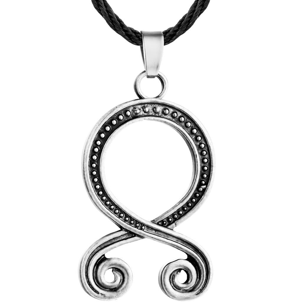 Silverfärgat viking trollkors smycke i zink