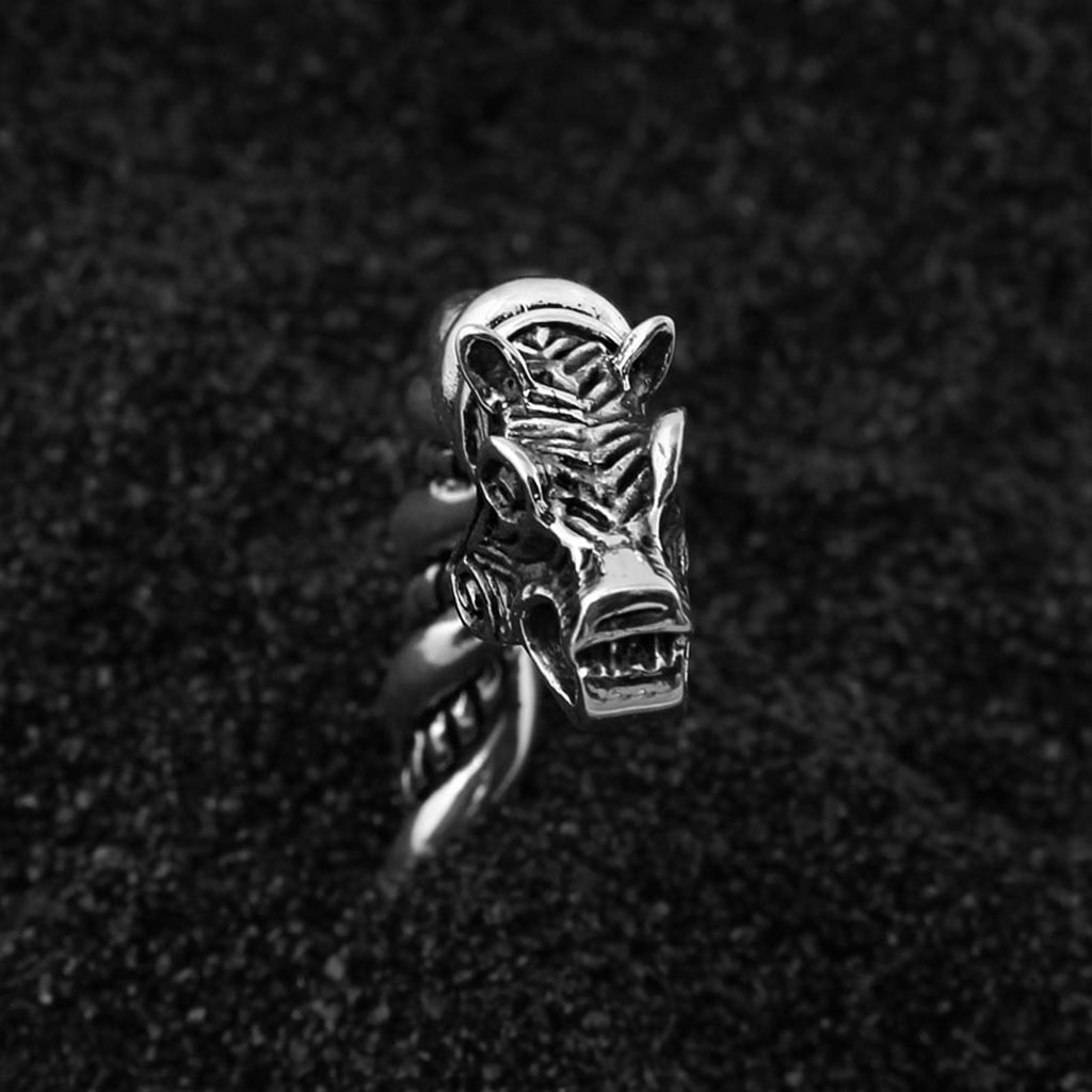 Öppet armband från vikingatiden i silver