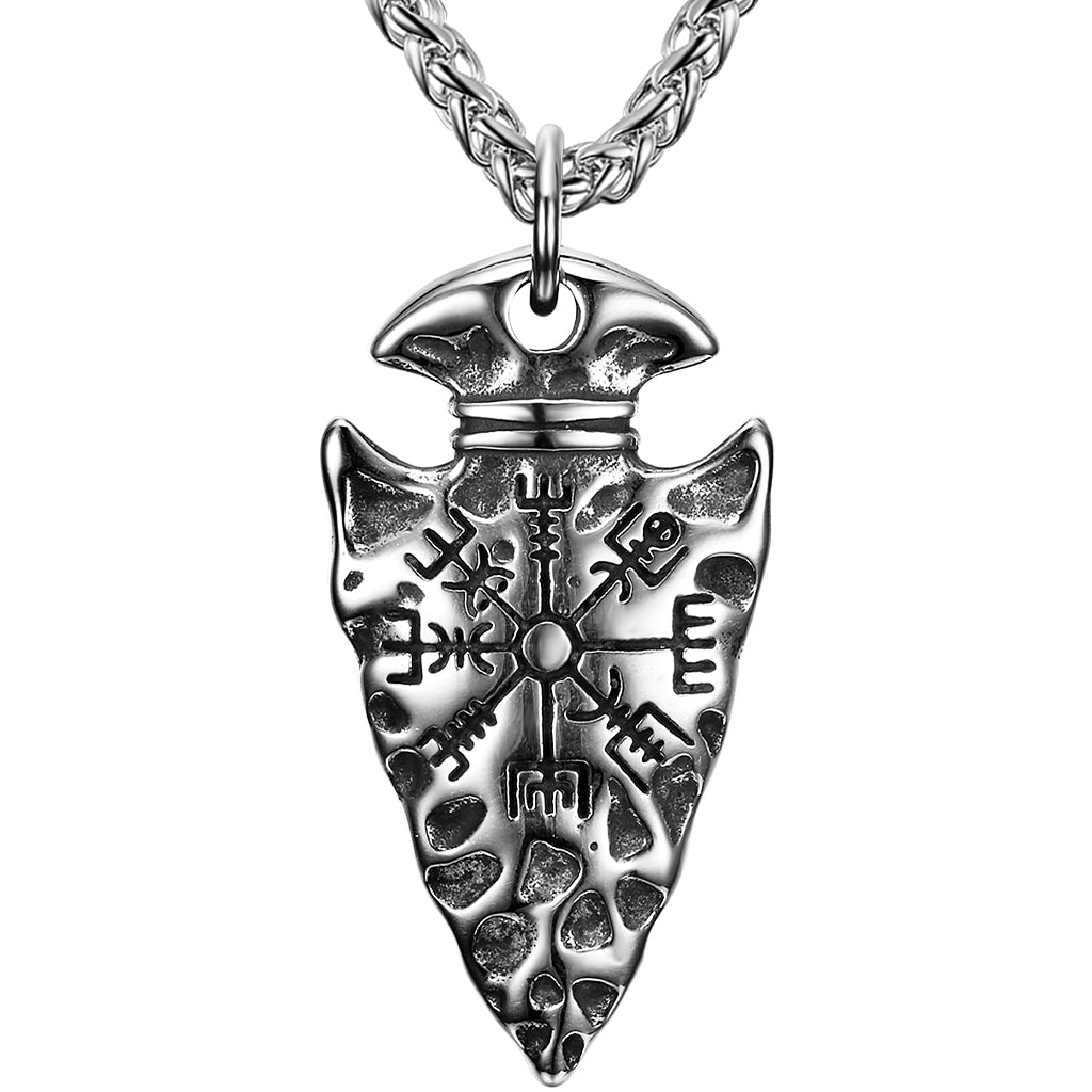 Vegvisir smycke föreställande spjutspets
