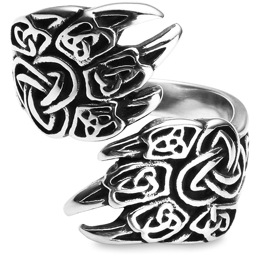 Viking ring i sterling silver