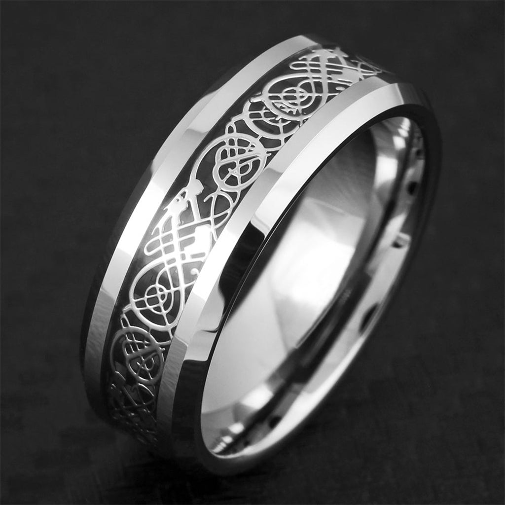 Vikingasmycken förlovningsringar dekorerade med gripdjur