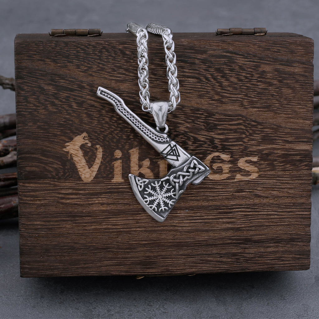 Vikingatida herrhalsband i rostfritt stål