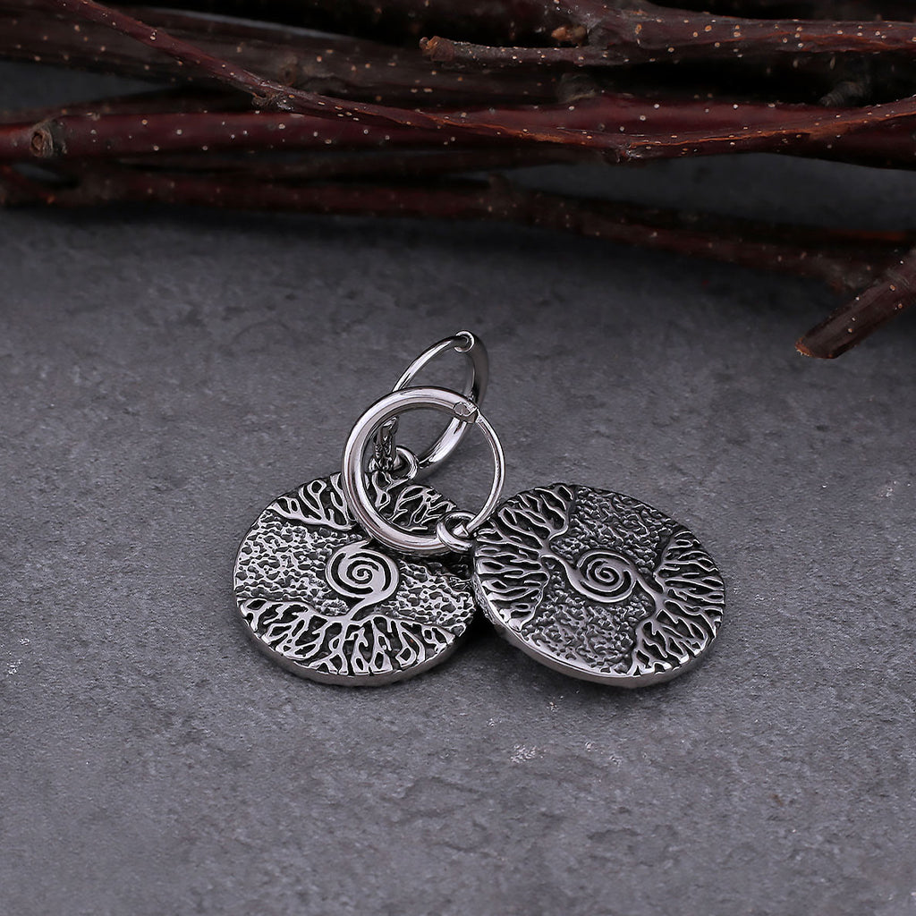 Yggdrasil örhängen i rostfritt stål