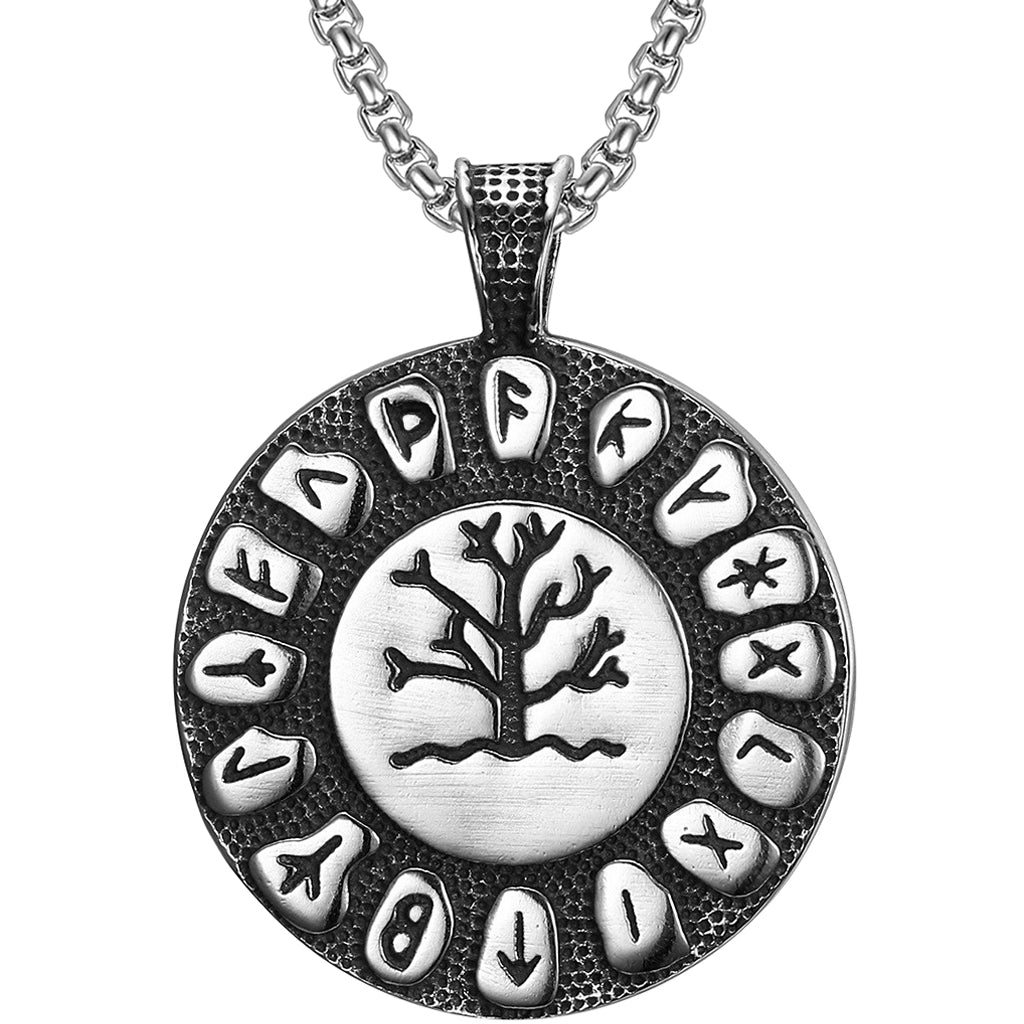Runt smycke med Yggdrasil