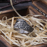 Hugin och Munin ring i äkta silver